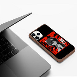 Чехол iPhone 11 Pro матовый Нежити не повезло Фуко, цвет: 3D-коричневый — фото 2