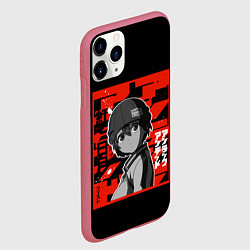 Чехол iPhone 11 Pro матовый Нежити не повезло Фуко, цвет: 3D-малиновый — фото 2