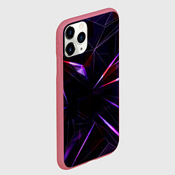 Чехол iPhone 11 Pro матовый Фиолетовый хрусталь, цвет: 3D-малиновый — фото 2