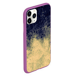 Чехол iPhone 11 Pro матовый Абстракция - чернила на песке, цвет: 3D-фиолетовый — фото 2
