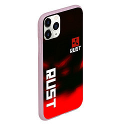 Чехол iPhone 11 Pro матовый Rust the game colors, цвет: 3D-розовый — фото 2