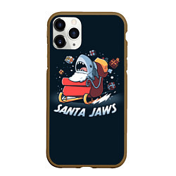 Чехол iPhone 11 Pro матовый Santa Jaws