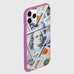 Чехол iPhone 11 Pro матовый Сто зеленых, цвет: 3D-фиолетовый — фото 2
