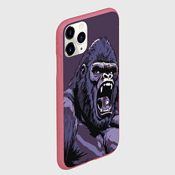 Чехол iPhone 11 Pro матовый Lord of the Jungle, цвет: 3D-малиновый — фото 2