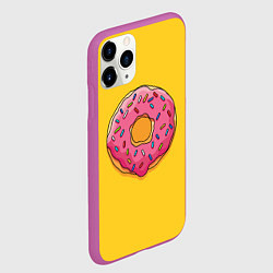 Чехол iPhone 11 Pro матовый Пончик Гомера, цвет: 3D-фиолетовый — фото 2