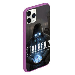 Чехол iPhone 11 Pro матовый STALKER 2 одиночка с артефактом, цвет: 3D-фиолетовый — фото 2