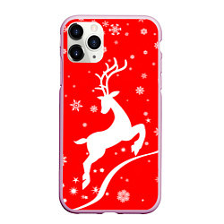 Чехол iPhone 11 Pro матовый Christmas deer