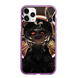 Чехол iPhone 11 Pro матовый Genshin Impact Klee Yandere, цвет: 3D-фиолетовый