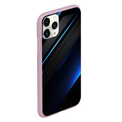 Чехол iPhone 11 Pro матовый Вихрь синего, цвет: 3D-розовый — фото 2