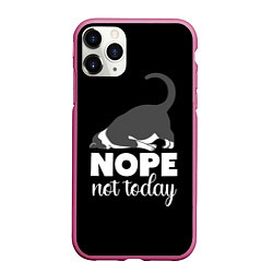 Чехол iPhone 11 Pro матовый Nope not today, цвет: 3D-малиновый