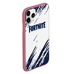 Чехол iPhone 11 Pro матовый Fortnite краски, цвет: 3D-малиновый — фото 2