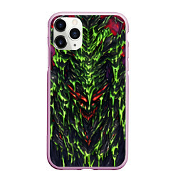 Чехол iPhone 11 Pro матовый Green and red slime