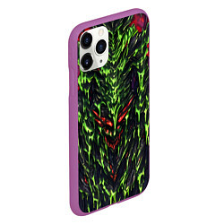 Чехол iPhone 11 Pro матовый Green and red slime, цвет: 3D-фиолетовый — фото 2