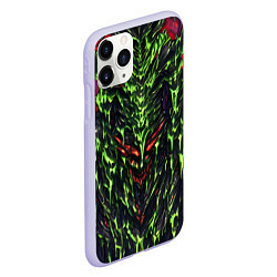 Чехол iPhone 11 Pro матовый Green and red slime, цвет: 3D-светло-сиреневый — фото 2