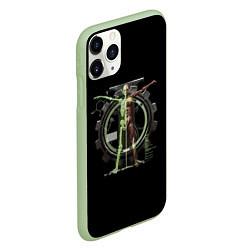 Чехол iPhone 11 Pro матовый Магос биологис череп, цвет: 3D-салатовый — фото 2