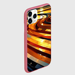 Чехол iPhone 11 Pro матовый Абстрактная дорога, цвет: 3D-малиновый — фото 2