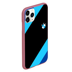 Чехол iPhone 11 Pro матовый BMW line, цвет: 3D-малиновый — фото 2