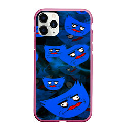 Чехол iPhone 11 Pro матовый Huggy Wuggy topgames, цвет: 3D-малиновый