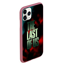 Чехол iPhone 11 Pro матовый The last of us fire, цвет: 3D-малиновый — фото 2