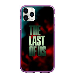 Чехол iPhone 11 Pro матовый The last of us fire, цвет: 3D-фиолетовый