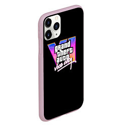 Чехол iPhone 11 Pro матовый Gta 6 vice city logo, цвет: 3D-розовый — фото 2