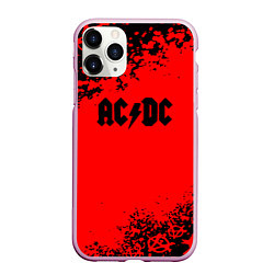 Чехол iPhone 11 Pro матовый AC DC skull rock краски