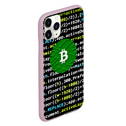 Чехол iPhone 11 Pro матовый Bitcoin сатоши, цвет: 3D-розовый — фото 2