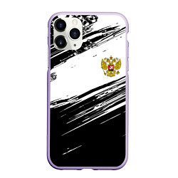 Чехол iPhone 11 Pro матовый Герб РФ спортивные краски