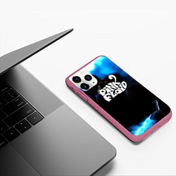 Чехол iPhone 11 Pro матовый Pink floyd абстракт бенд, цвет: 3D-малиновый — фото 2