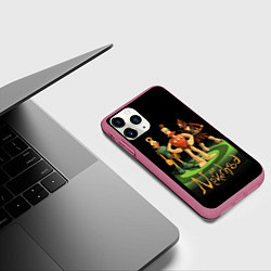 Чехол iPhone 11 Pro матовый Неверь в худо - небывальщина, цвет: 3D-малиновый — фото 2