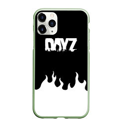 Чехол iPhone 11 Pro матовый Dayz огонь апокалипсис