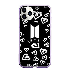 Чехол iPhone 11 Pro матовый BTS band black kpop