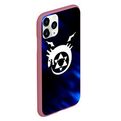 Чехол iPhone 11 Pro матовый Fullmetal Alchemist soul, цвет: 3D-малиновый — фото 2