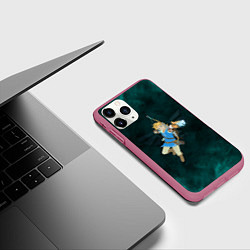 Чехол iPhone 11 Pro матовый Zelda the game, цвет: 3D-малиновый — фото 2
