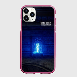 Чехол iPhone 11 Pro матовый STALKER 2 монолит в энергоблоке, цвет: 3D-малиновый
