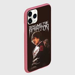 Чехол iPhone 11 Pro матовый Oli Sykes - Bring Me the Horizon, цвет: 3D-малиновый — фото 2