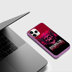 Чехол iPhone 11 Pro матовый Bring Me the Horizon - rock band, цвет: 3D-фиолетовый — фото 2
