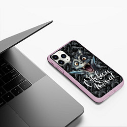 Чехол iPhone 11 Pro матовый С новым годом удивленный дракон, цвет: 3D-розовый — фото 2