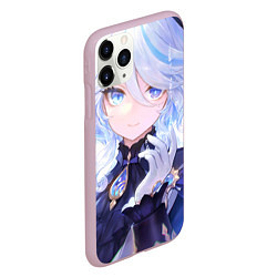 Чехол iPhone 11 Pro матовый Genshin Impact Фурина smiling, цвет: 3D-розовый — фото 2