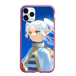 Чехол iPhone 11 Pro матовый Sousou no Frieren smile, цвет: 3D-малиновый