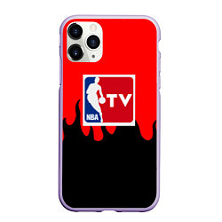 Чехол iPhone 11 Pro матовый NBA sport flame