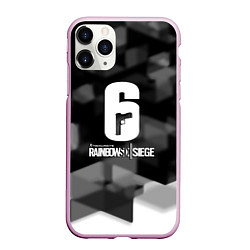 Чехол iPhone 11 Pro матовый Rainbow six cybersport, цвет: 3D-розовый