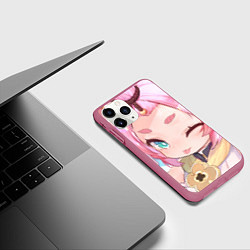 Чехол iPhone 11 Pro матовый Genshin Impact Диона Nya, цвет: 3D-малиновый — фото 2