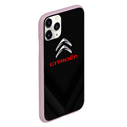 Чехол iPhone 11 Pro матовый Citroen sport geometry, цвет: 3D-розовый — фото 2