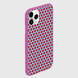 Чехол iPhone 11 Pro матовый Вишнёвый многогранник, цвет: 3D-фиолетовый — фото 2