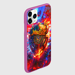 Чехол iPhone 11 Pro матовый Invincible shield - Jadas Priest, цвет: 3D-фиолетовый — фото 2