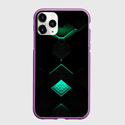 Чехол iPhone 11 Pro матовый Доспехи будущего, цвет: 3D-фиолетовый