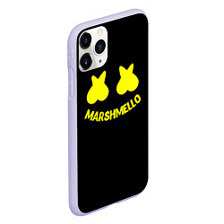 Чехол iPhone 11 Pro матовый Christopher Comstock yellow logo, цвет: 3D-светло-сиреневый — фото 2