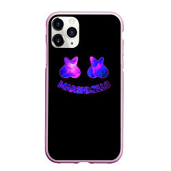 Чехол iPhone 11 Pro матовый Маршмелло клубная музыка, цвет: 3D-розовый