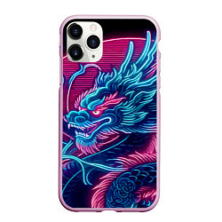 Чехол iPhone 11 Pro матовый Свирепый японский дракон - ирезуми